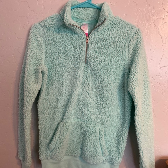 Fuzzy quarter-zip pullover - Picture 1 of 3